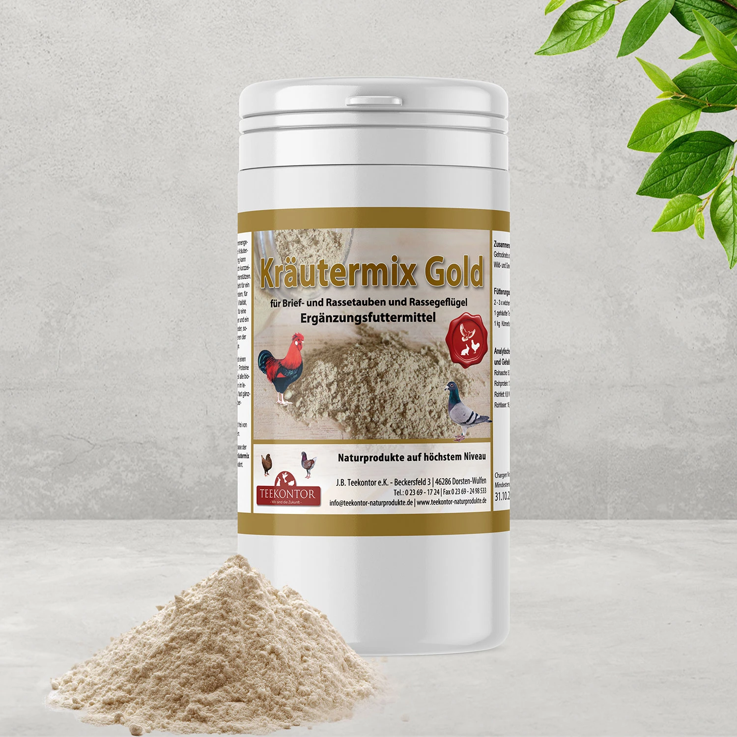 Teekontor Kräutermix Gold 500g 1 Teekontor Kräutermix Gold 500g