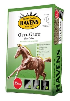 Havens Opti-Grow - Fohlen Aufzucht 25kg -Mühle Gladen Haustier Verkaufsgeschäft opti grow nieuw
