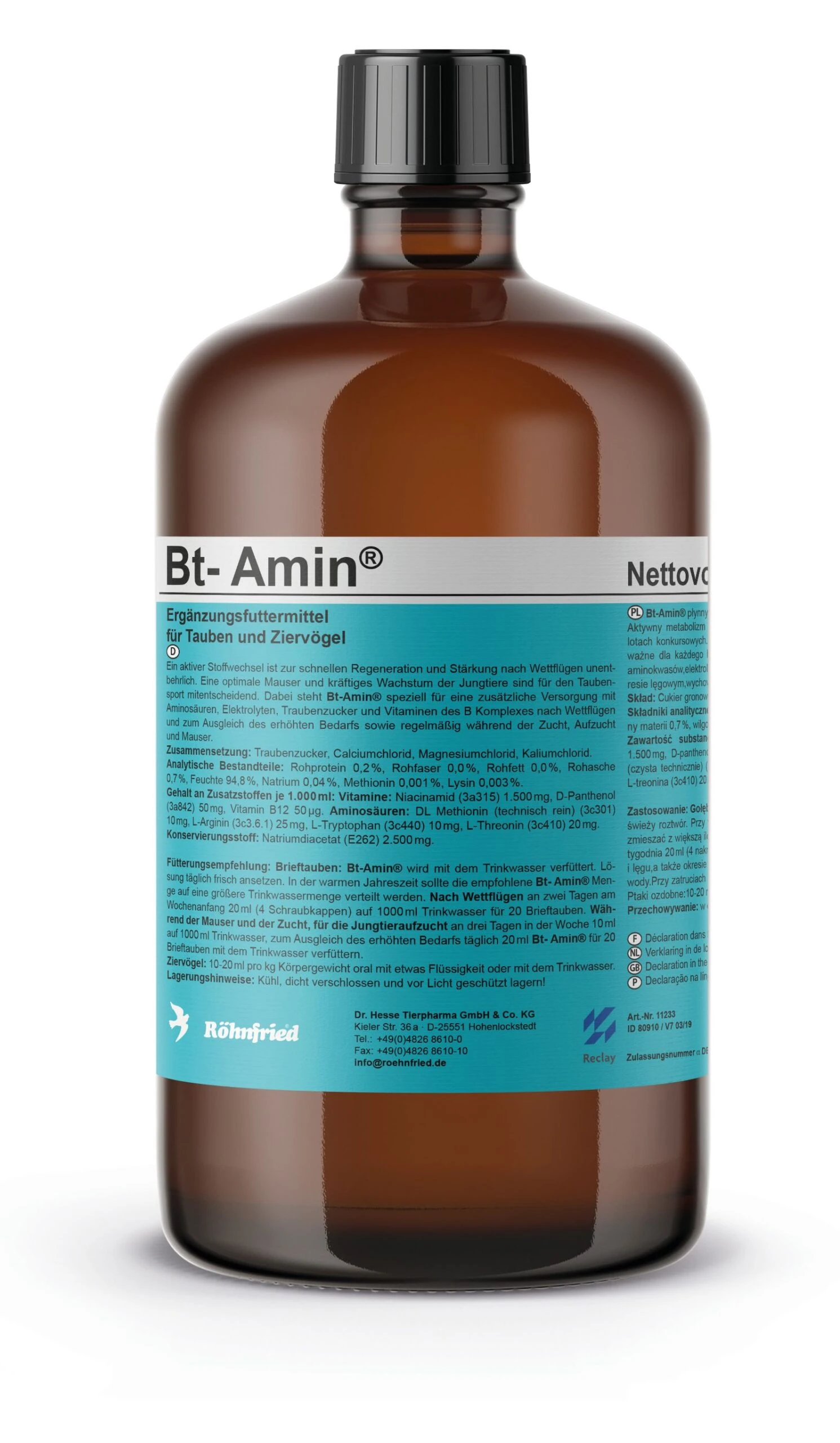 Röhnfried Bt-Amin 1000ml 1 Röhnfried Bt-Amin 1000ml